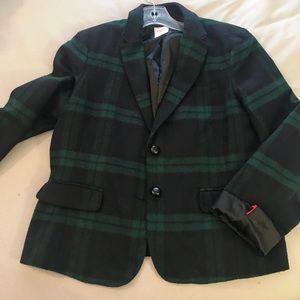 Gap Plaid Wool Blazer